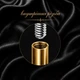 Титановий лабрет для вуха "Змія" Asteel 20137 золотистий 6 мм - зображення 2