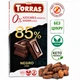 Шоколад Torras Чорний 85% какао 0% Цукру без Глютену Кето дієтичний 75 г - изображение 1