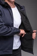 Чоловіча куртка вітрівка Softshell на флісі M синя 5503493s2 - зображення 7