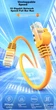 Патч-корд Choseal QS2668CT15J Cat 6a UTP 10 Гбіт/с 15 м Помаранчевий - зображення 3