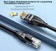 Патч-корд SAMZHE HCT100 Cat 6 мідь 1 Гбіт/с 10 м Чорний - зображення 12