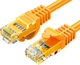 Патч-корд Choseal QS2668C Cat 6a мідний неекранований 10 Гбіт/с 20 м Жовтогарячий - зображення 1