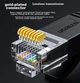 Патч-корд Ugreen 50181 Cat 6 плоский 1 Гбіт/с 20 м Чорний - зображення 2