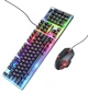 Комплект Hoco GM18 Luminous Gaming Keyboard and Mouse Set RU Black - зображення 2