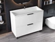 Тумба лакированная, Luxor Sena 100, с умывальником Loft Low 100 - изображение 5