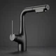 Кран змішувач Faucet CR-8429 для кухні металевий одноважільний з гнучким поворотним виливом хромованим покриттям керамічним картриджем аератором для раковини мийки - зображення 6