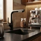 Кран змішувач Faucet CR-8429 для кухні металевий одноважільний з гнучким поворотним виливом хромованим покриттям керамічним картриджем аератором для раковини мийки - зображення 7