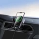 Бездротовий автомобільний зарядний пристрій Тримач для телефону Baseus LightChaser Wireless Charging Electric Car Mount з технологією Qi 15W Чорний - зображення 7