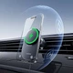 Автотримач для телефону Baseus PrimeTrip VC2 Pro 25W Автомобільний тримач на дефлектор з бездротовою зарядкою Qi2.2 та магнітним кріпленням Чорний - зображення 4