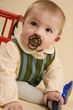 Соска пустышка BIBS Latex круглая Colour Holiday Horse 6-18 мес Mocha - изображение 2
