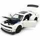 Машинка Dodge Challenger 15 см игрушка моделька металлическая коллекционная Белый (1549883) - изображение 5
