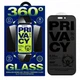 Защитное стекло антишпион на iPhone 16 Pro / iPhone 17 Remax GL-10 прозрачное с рамкой 360° (ЕС-2296I16PPB) - изображение 1