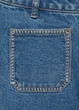 Джинси для дівчинки Mango синій XS (158) straight fit, із накладними кишенями - изображение 6