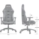 Геймерское кресло Anda Seat Luna Size L Dark Blue Fabric (AD18-44-S-F) [179311] - изображение 9
