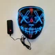 Неоновая маска Purge Mask Судная ночь, светящаяся синяя для вечеринки, Halloween - изображение 2