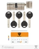 Циліндр RB KEYLOCX 100 мм (50x50T) · ключ-вертушка · нікель сатин (SPVR0214) - изображение 6