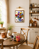 Набор алмазной жывописи на подрамнике ColorArt 30х40см Анютины глазки STP409, полная выкладка, квадратные алмазики, набор для творчества и рукоделия - изображение 3