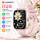 Смарт-годинник жіночий LEMFO I128 Pink (розмова по годиннику, тонометр, пульсоксиметр) - зображення 1