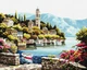 Алмазная мозаика ColorArt 40х50 Красивое побережье SP034 полная выкладка, квадратные алмазики, набор для творчества и рукоделия - изображение 2