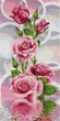 Алмазная мозаика ColorArt Розовые розы панно 30x60 TS1300 полная выкладка, квадратные алмазики, набор для творчества и рукоделия - изображение 2