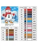 Алмазная мозаика на подрамнике ColorArt Снеговик 20х20 DDP1217 + Подарок лак для покрытия, полная выкладка, квадратные алмазики, набор для творчества и рукоделия - изображение 5