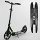 Самокат двухколесный Best Scooter 93427 Черно-зеленый - изображение 1