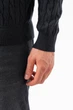 Трикотажный джемпер на молнии K.O.R 26581 Черный (black) L - изображение 3