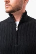 Трикотажный джемпер на молнии K.O.R 26581 Черный (black) L - изображение 6