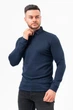 Джемпер-поло на молнии K.O.R 99981 Синий (BLUE) 4XL - изображение 7