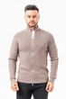 Кофта на блискавці в стилі кежуал K.O.R 35152-1 Бежевий (No992 bege) XL - зображення 1