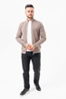 Кофта на блискавці в стилі кежуал K.O.R 35152-1 Бежевий (No992 bege) XL - зображення 2