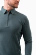 Джемпер-поло на молнии K.O.R 99981 Зеленый (GREEN) 2XL - изображение 6
