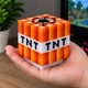 Ночник Динамит Майнкрафт TNT, LED светильник со звуком, оранжевый - изображение 2