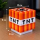 Ночник Динамит Майнкрафт TNT, LED светильник со звуком, оранжевый - изображение 4