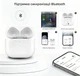Зарядный кейс для наушников Airpods 4 С беспроводной зарядкой совместимый кейс белый - изображение 7