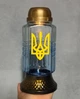 Скляна лампадка з Тризубом на сонячній батареї, сонячна лампадка на цвинтар, висота 24 см - зображення 7