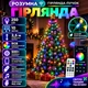 Розумна гірлянда Smart RGB 250 LED з кільцем та 10 нитками по 2,5 м, Новорічна світлодіодна гірлянда від USB з керуванням через смартфон і пульт, синхронізацією з музикою та 500+ режимами світіння, Різнокольоровий - зображення 1