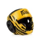 Боксерський шолом Fairtex штучна шкіра XL жовтий - зображення 2