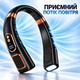Портативный безлопастной вентилятор на шею ABUDO TQ-L25MAX с LED дисплеем, фонариком, с 5 скоростями, USB, черный - изображение 5