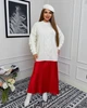 Жіночий вʼязаний светр DARINA, колір Молоко, розмір One Size - изображение 3