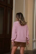 Жіночий вʼязаний светр LAURA, колір Пудра світла розмір One Size - зображення 4