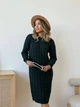 В’язана сукня міді MIRABEL, колір Смарагд розмір One Size - зображення 10