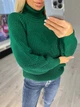 Жіночий вʼязаний светр SONYA, колір Смарагд розмір One Size - зображення 3