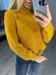 Жіночий вʼязаний светр SONYA, колір Гірчичний розмір One Size - изображение 2