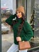 Жіночий вʼязаний светр SONYA, колір Смарагд розмір One Size - зображення 6