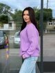 Жіночий вʼязаний светр DARINA, колір Бузок, розмір One Size - изображение 7