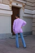 Жіночий вʼязаний светр DARINA, колір Бузок, розмір One Size - изображение 13