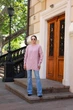 Жіночий вʼязаний светр DARINA, колір Пудра, розмір One Size - зображення 9