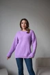 Жіночий вʼязаний светр LUNA, колір Бузок, розмір One Size - изображение 1