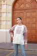 Вʼязаний светр ВАСИЛИНА, колір Молоко , розмір One Size - изображение 12